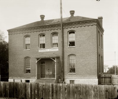 Delaney School Pre-1911. Virginia Avenue and Bowen Street. (Also Called Colored School No. 6) by Emil Boehl